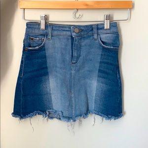 kids girls blue two shaded skirt